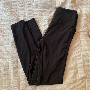 Black Athleta Leggings, size 2, side pockets, back zipper pocket